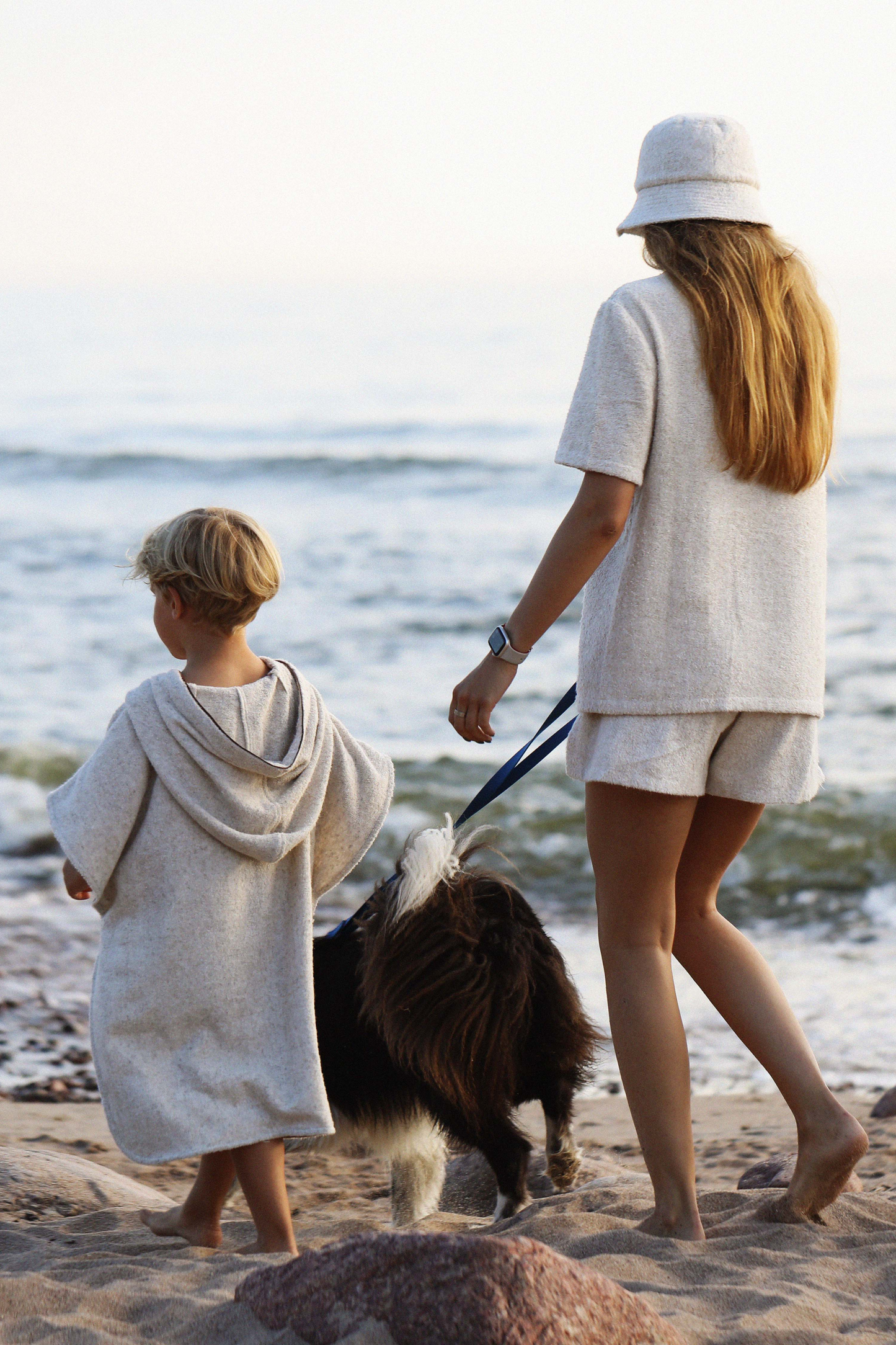 Everyday by Roberta kids hemp and bamboo fabric poncho for the beach