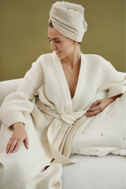 Bamboo-cotton hair towel